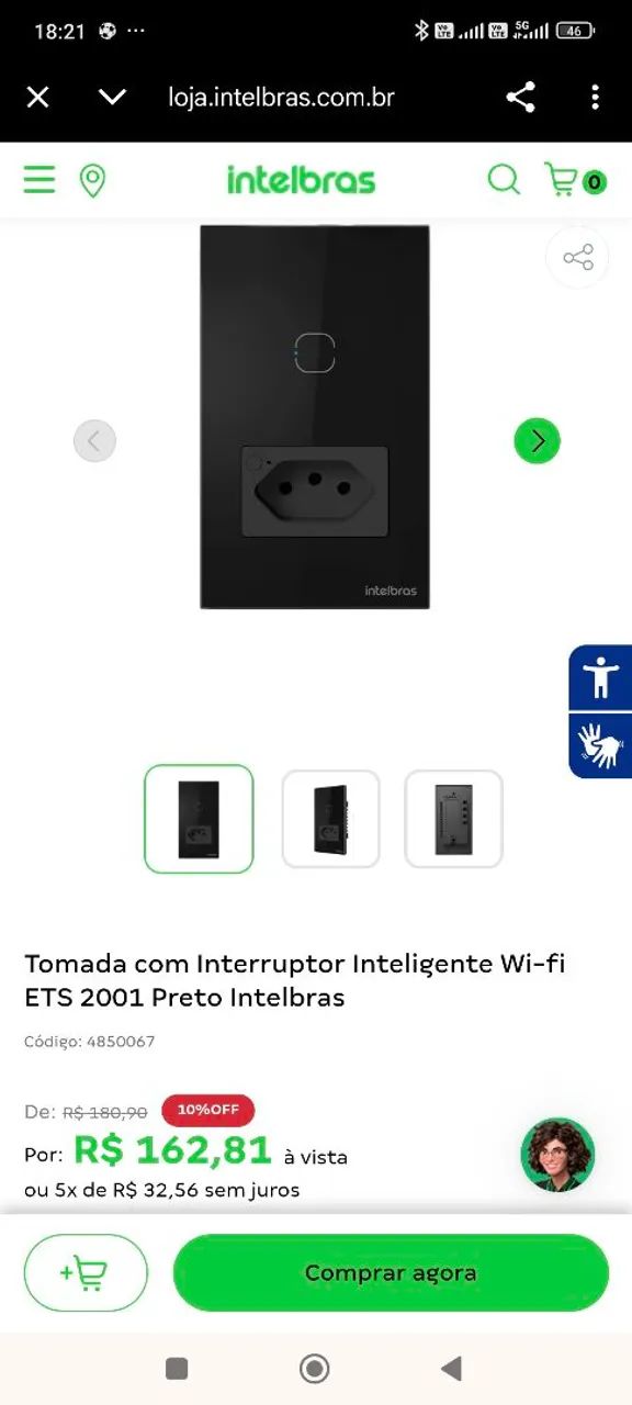 Interruptor inteligente 65104469254657121
