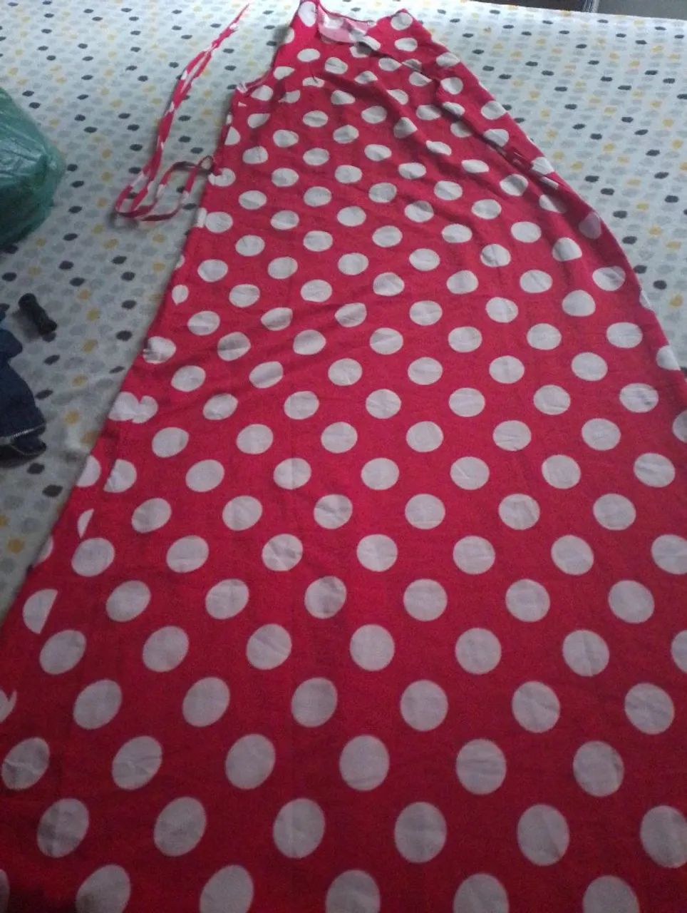 Vestido longo estampado 