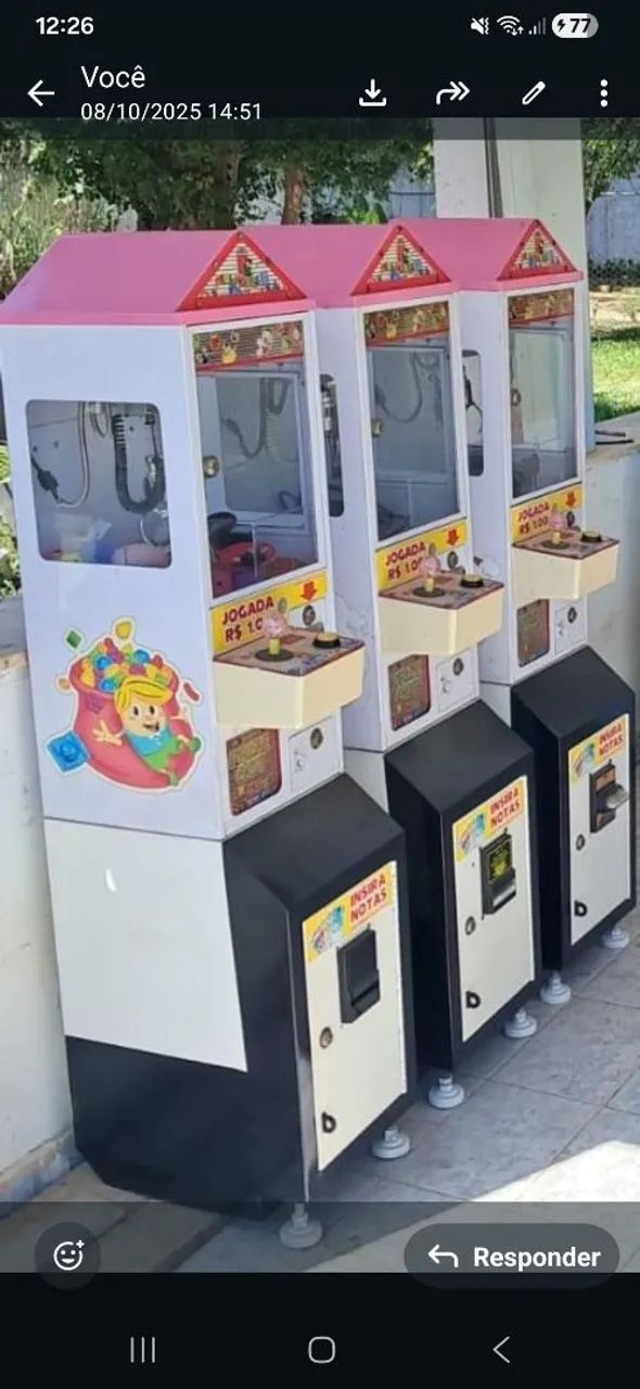 Mini grua máquina de pegar ursinhos 