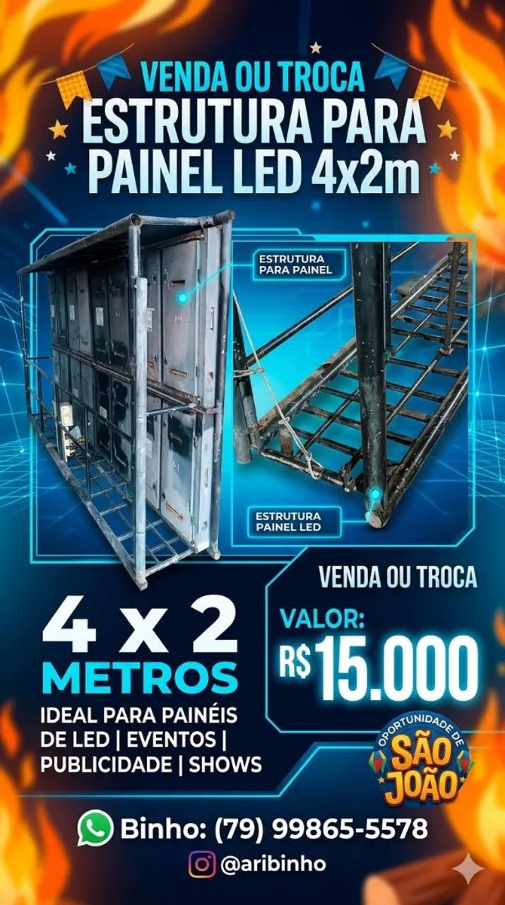 Painel de led P16 oportunidade!!! - Foto 2
