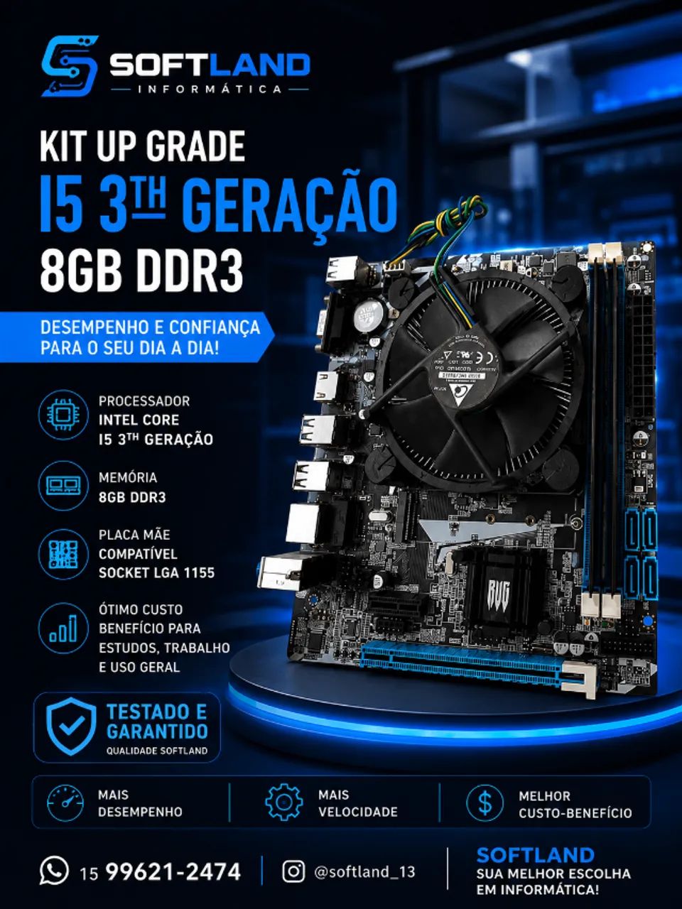 KIt placa mãe - i5 3th