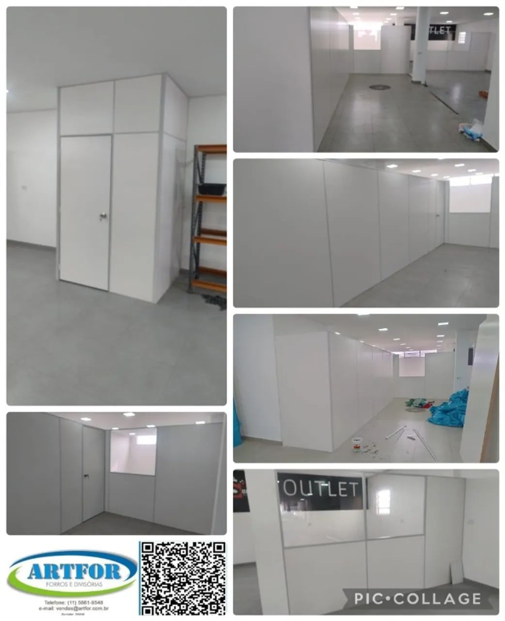 Divisórias para Escritório, Divisórias Ambientes Comerciais, Divisórias Eucatex, Colocada - Foto 2