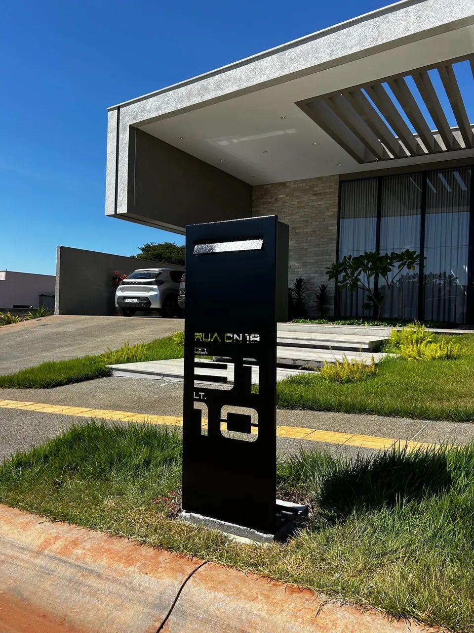 CAIXA DE CORREIO PARA JARDIM MODELO MODERNA - Foto 3