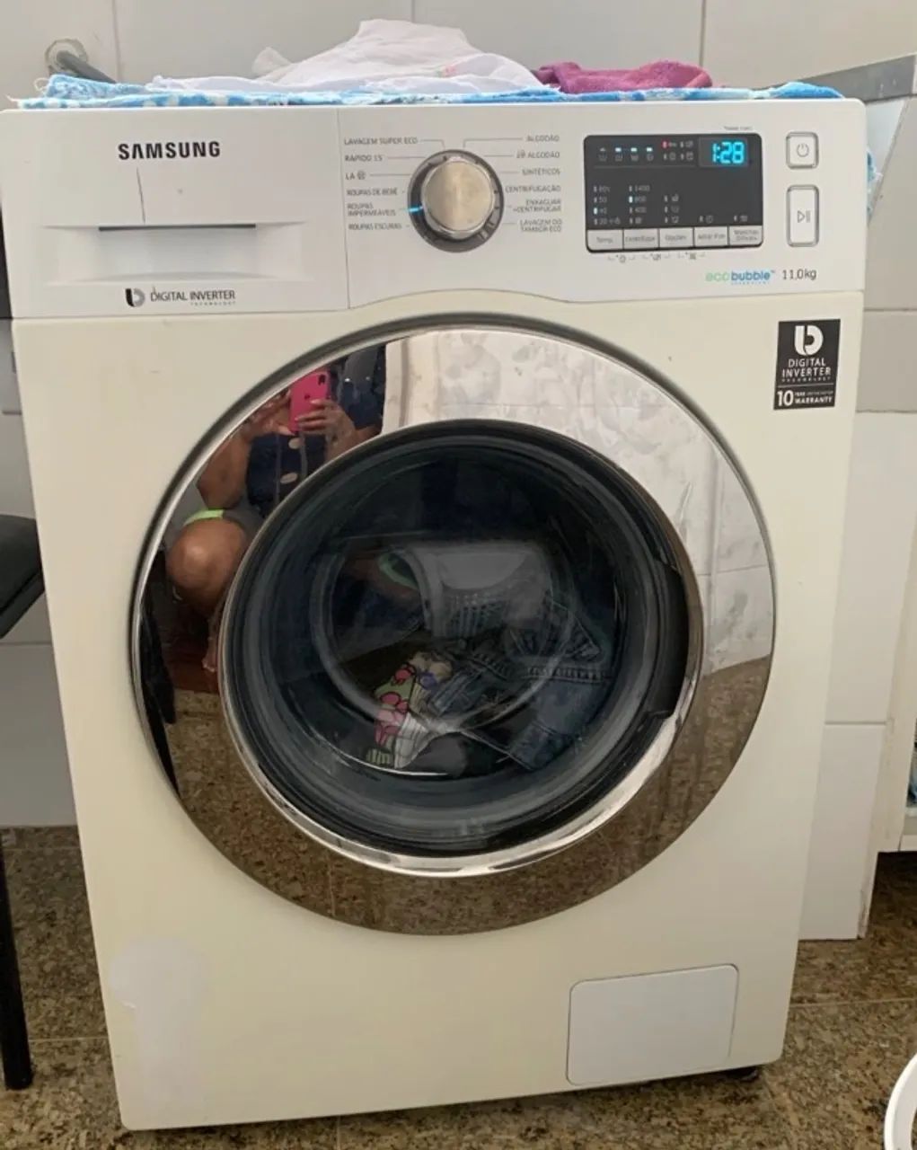 Máquina lavar Samsung com defeito