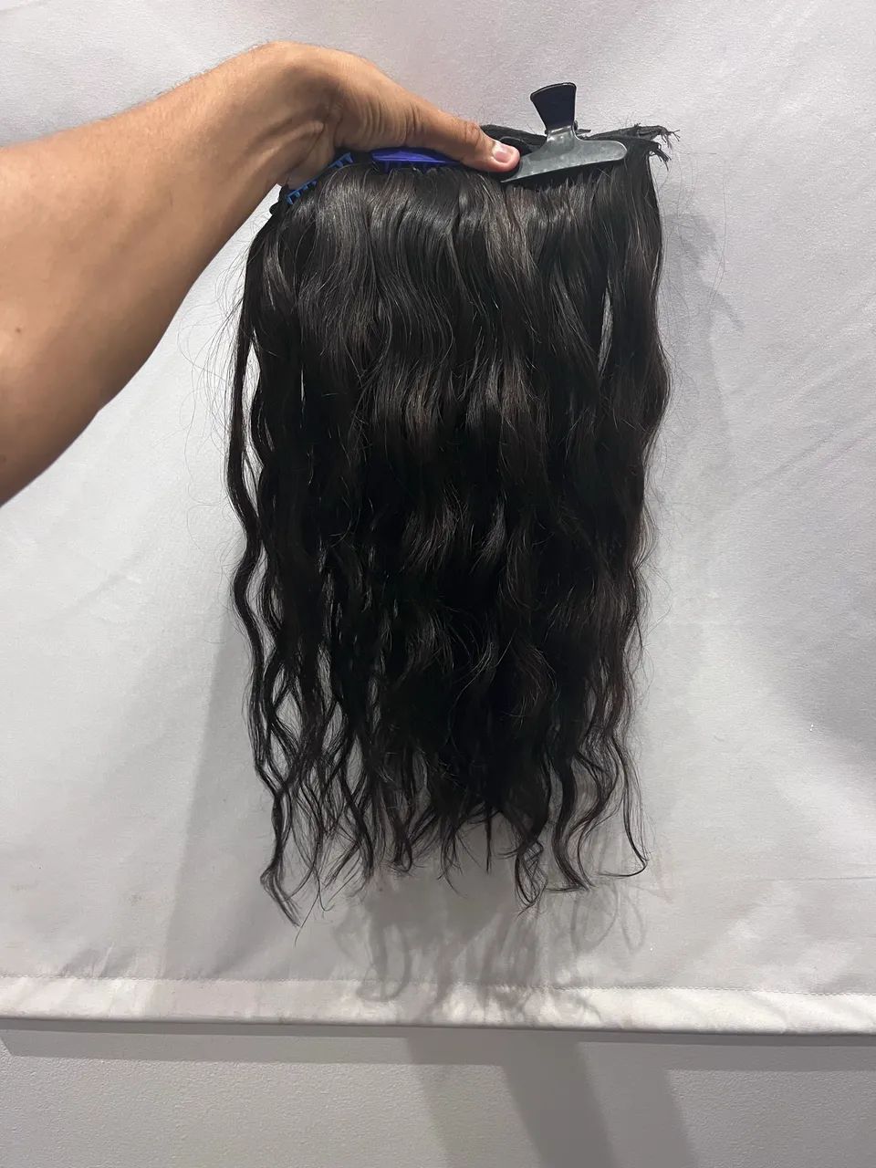 Cabelo 100% humano ondulado 65cm - Foto 3