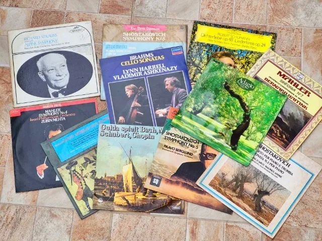 Lote LP Disco de Vinil de Músicas Clássica (11 UNIDADES)