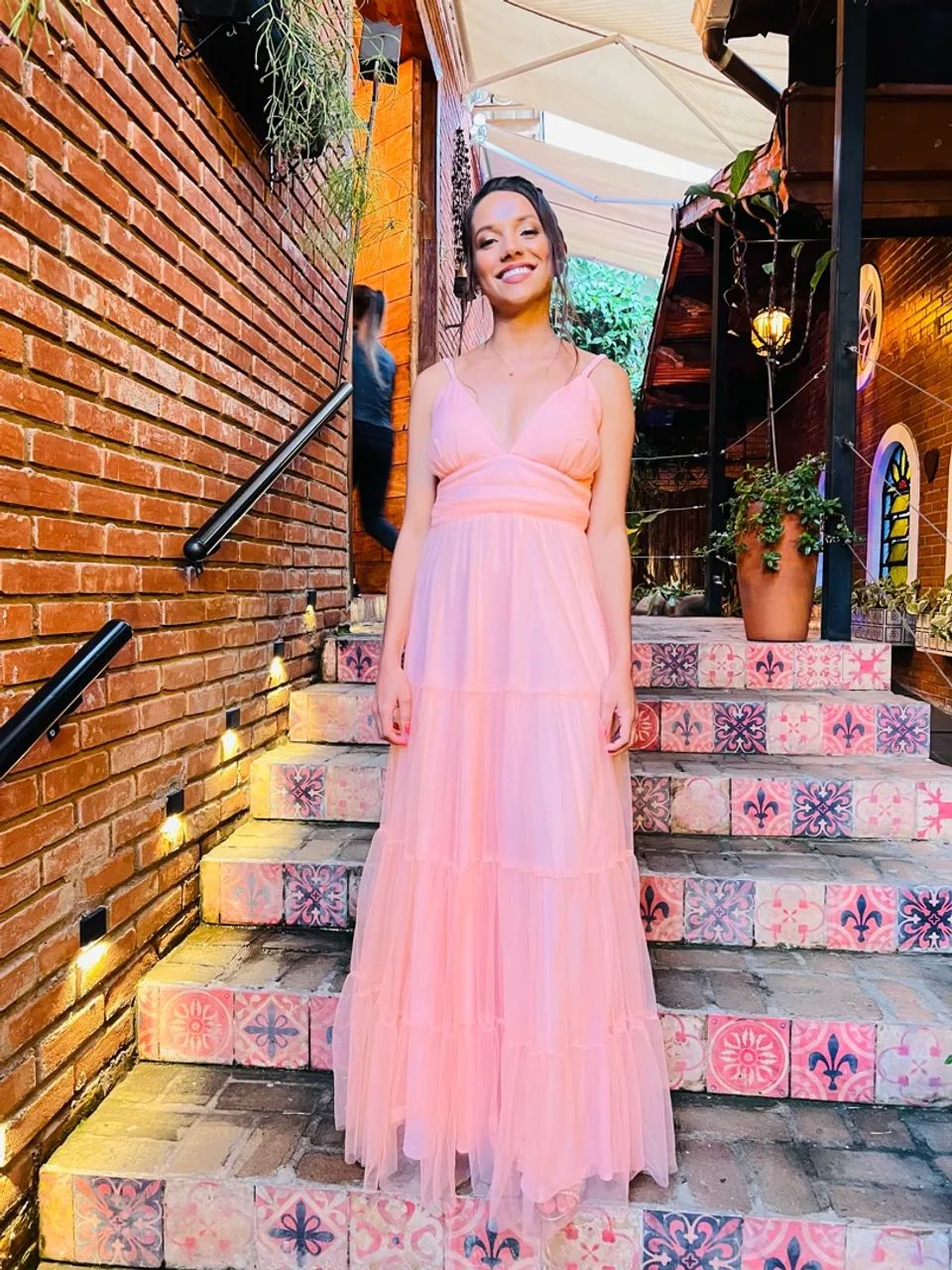 Vestido Coral Tamanho P  - Foto 3