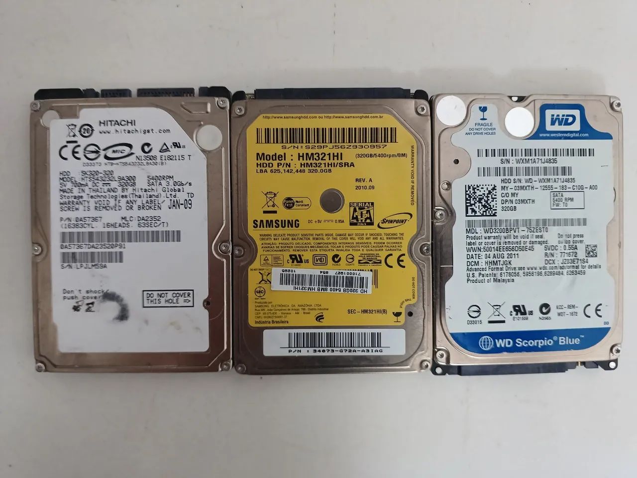 3 hds 320GB 2.5 notebook  - Foto 3