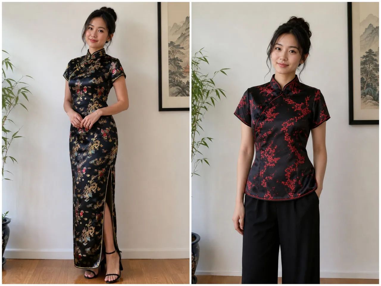 Kit Vestido e Blusa Oriental
