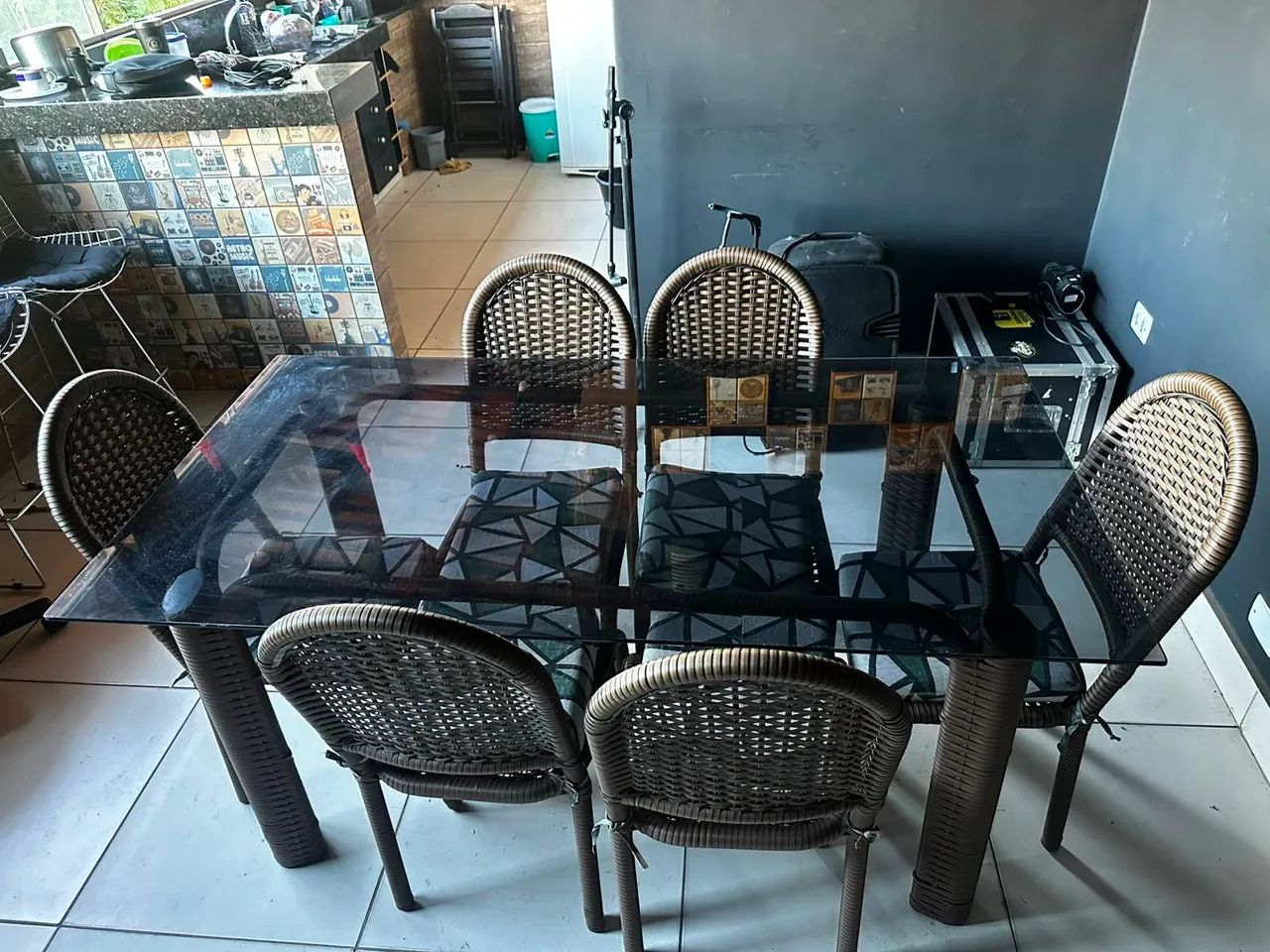Mesa de vidro 