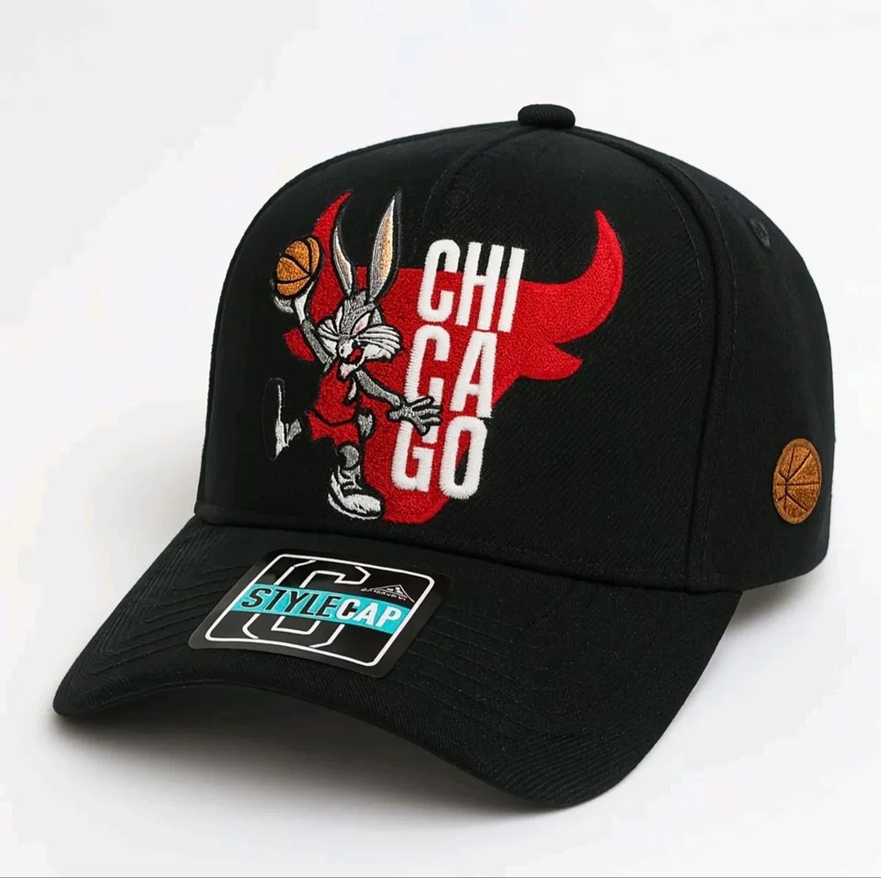 Boné Aba curva Looney Tunes Bulls Lakes com regulagem 