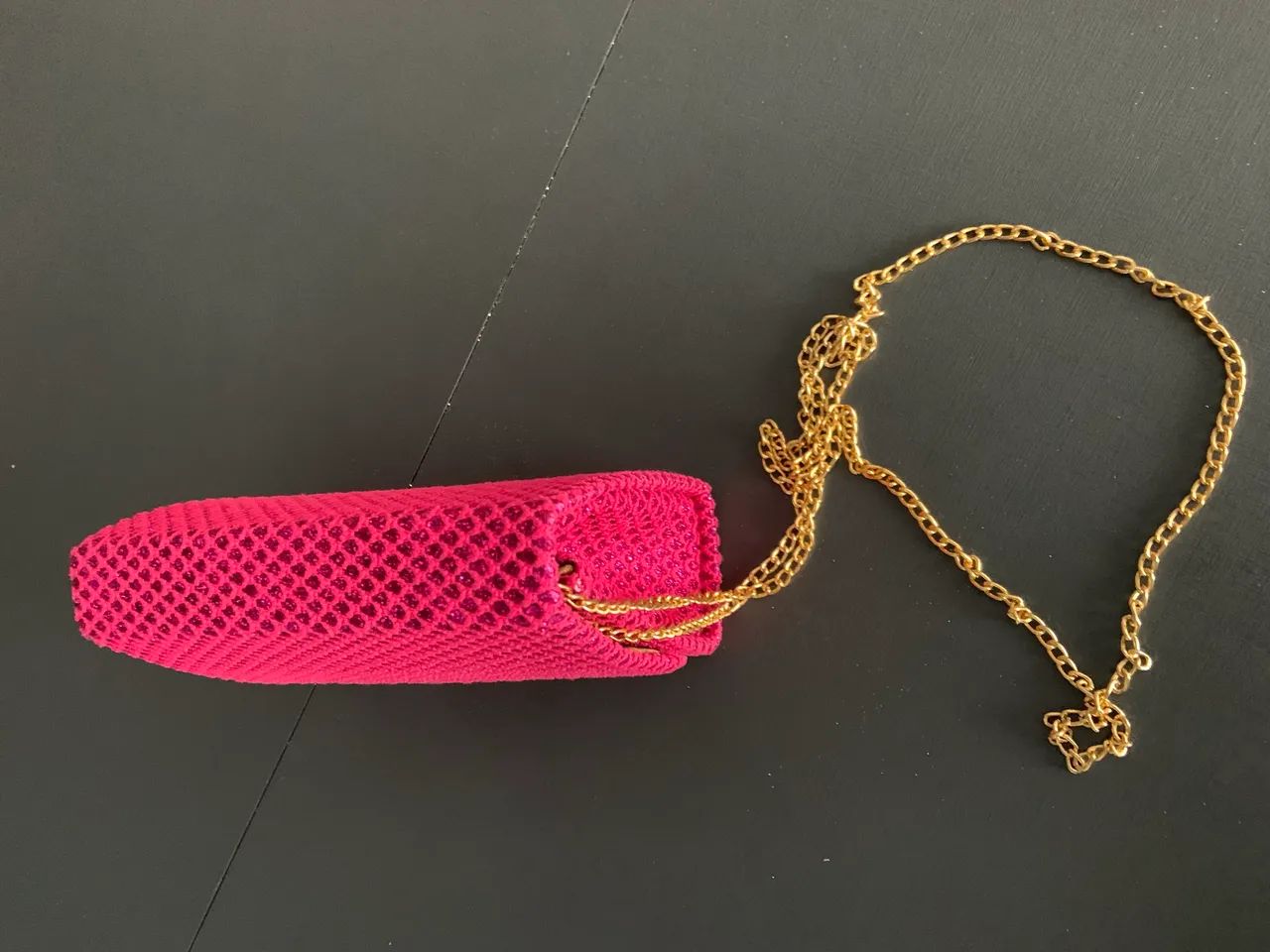 Bolsa para festa estilo clutche Pink com alça  - Foto 2