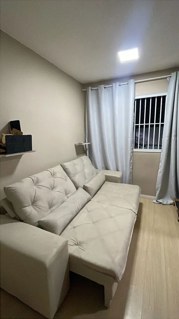 Sofá retrátil e reclinável, novíssimo, 2,50 metros de largura 