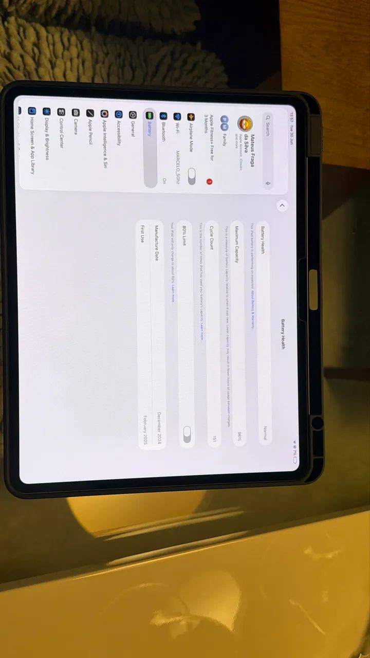 iPad Pro 13 polegadas M4 + Apple Pencil Pro Original | Caixa e Acessórios Originais - Foto 5
