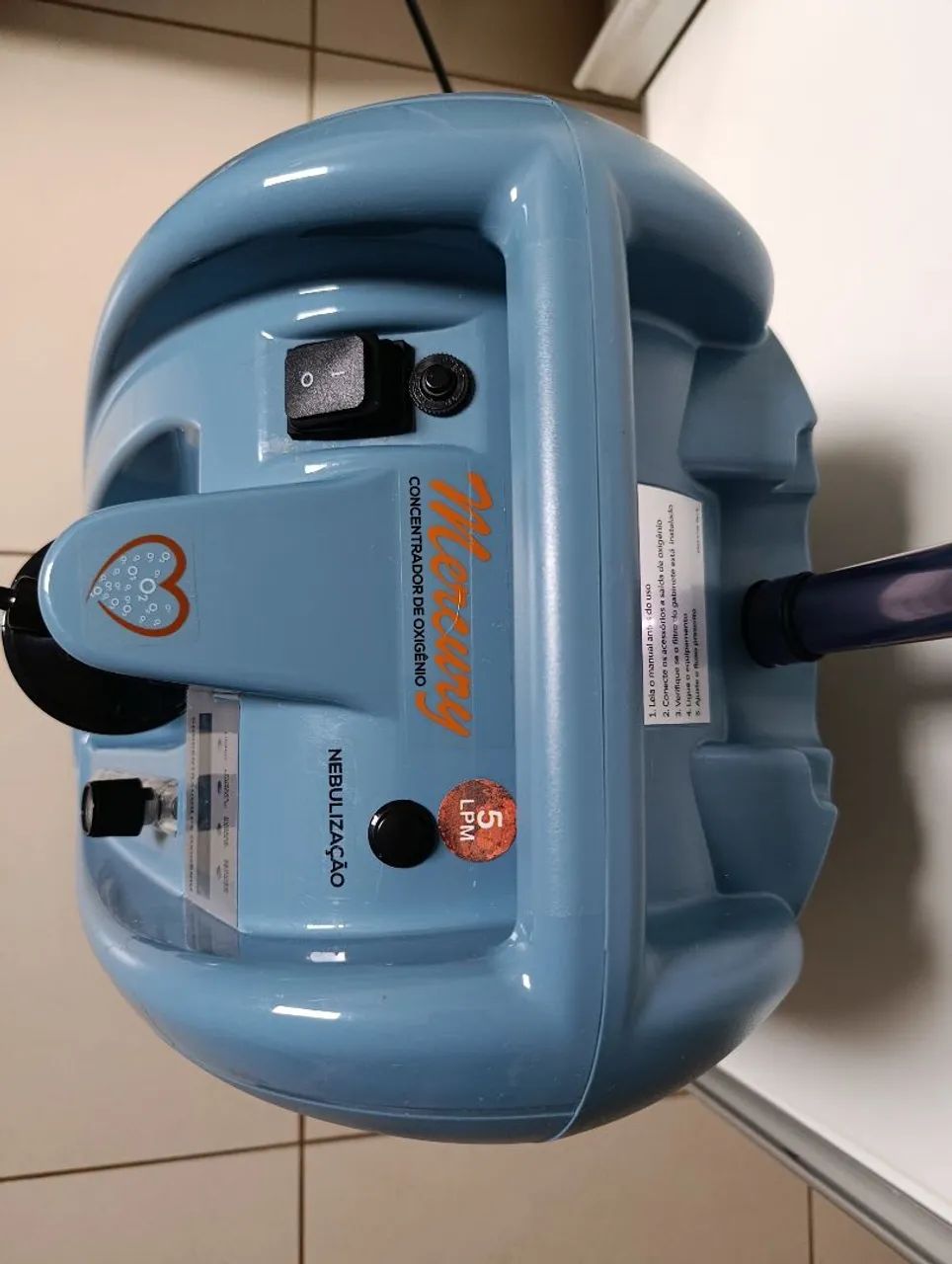 Concentrador de OXIGÊNIO com nebulização Lumiar Mercury  - Foto 2