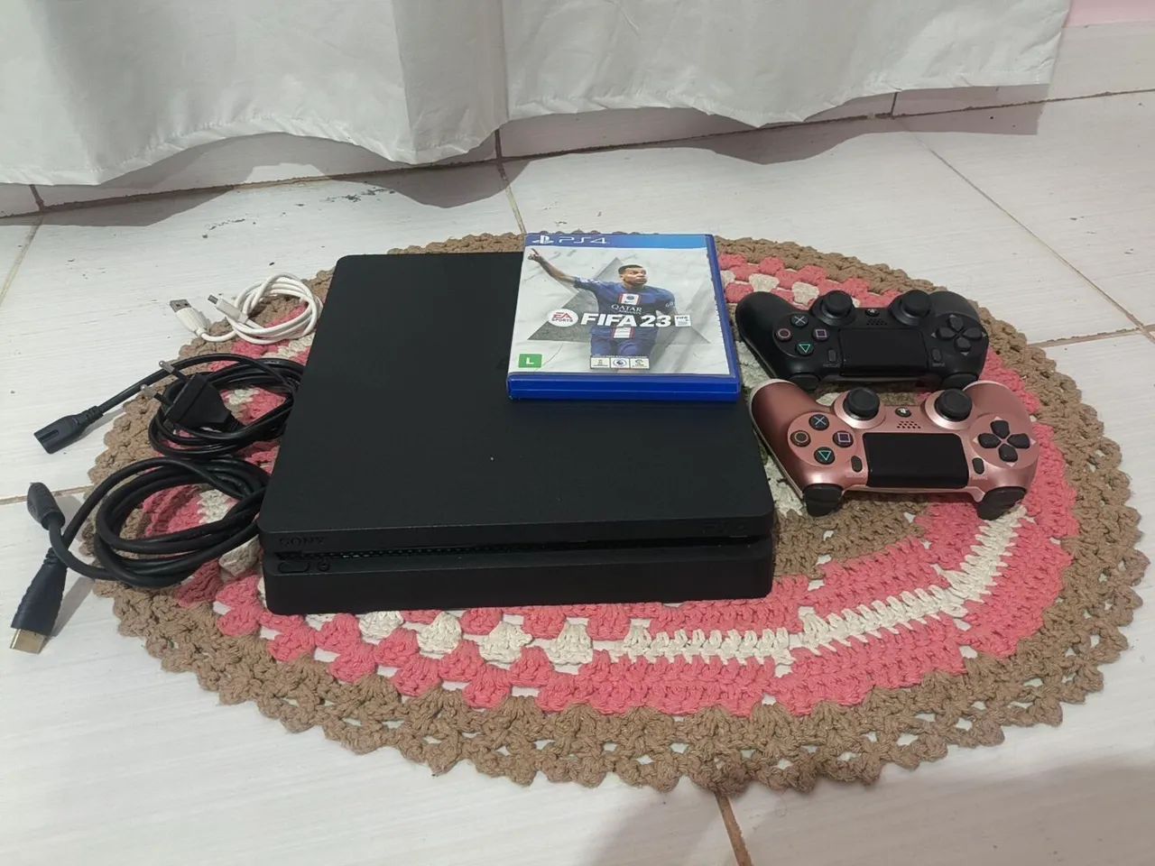 Ps4 SLIM 1TERA NOVINHO COMPLETO  - Foto 3