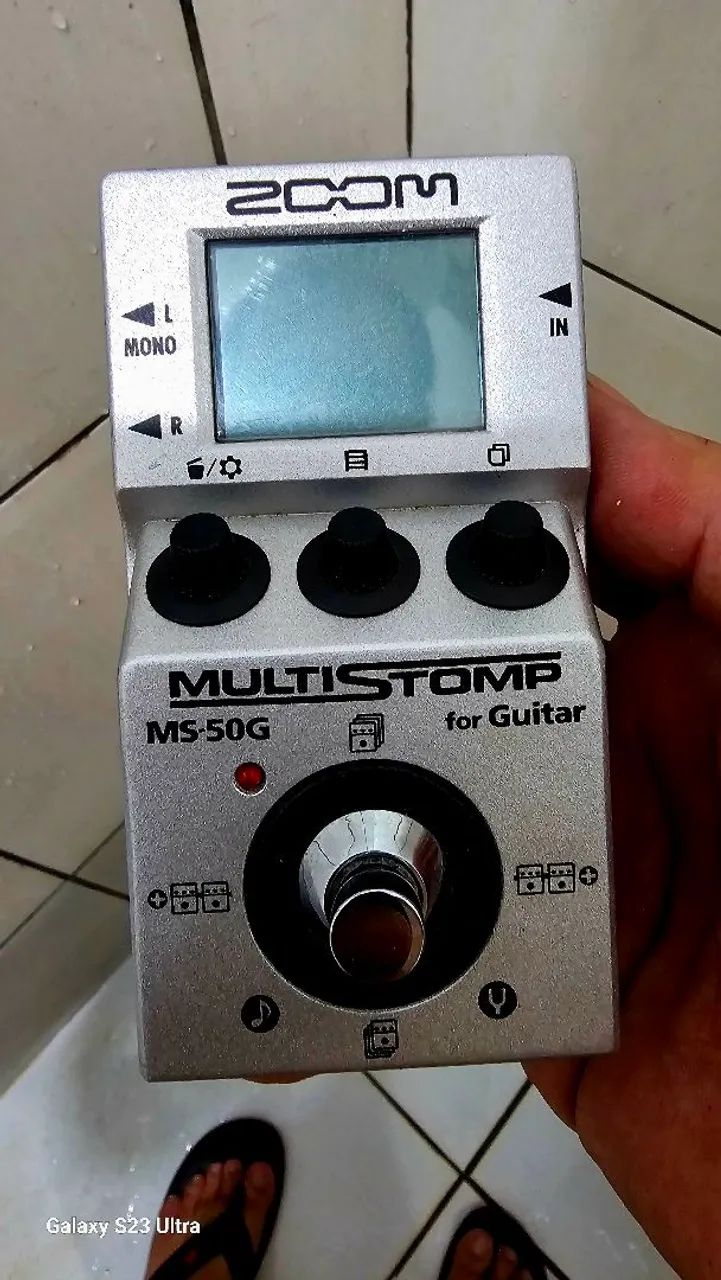 Pedal zoom ms50g multistomp. Novíssimo - Instrumentos musicais