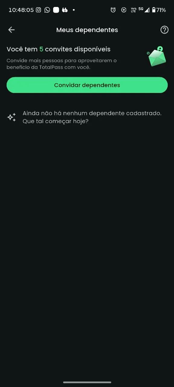 Acesso ao Tão como dependente 
