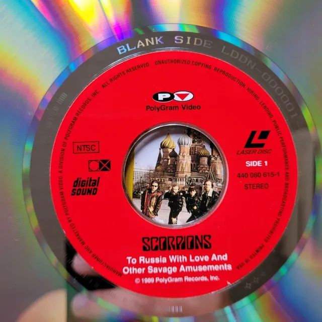 Laserdisc Scorpions To Russia With Love Savage Amusements - Laser