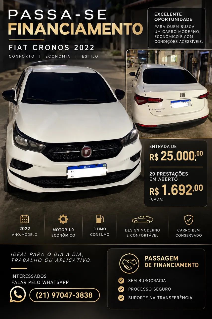 Fiat Cronos 1.0 6V Flex 2023