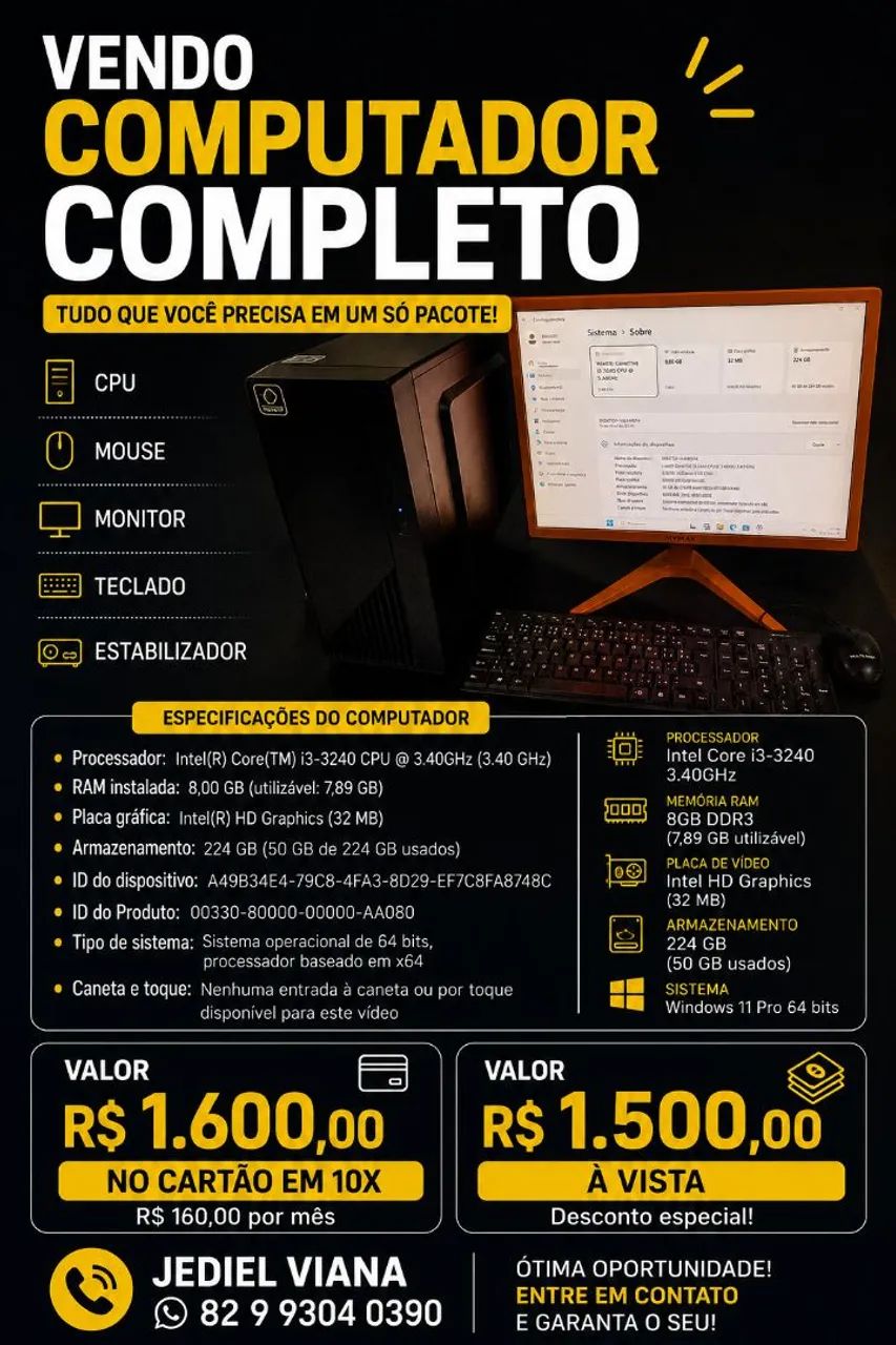 Computador completo  - Foto 2
