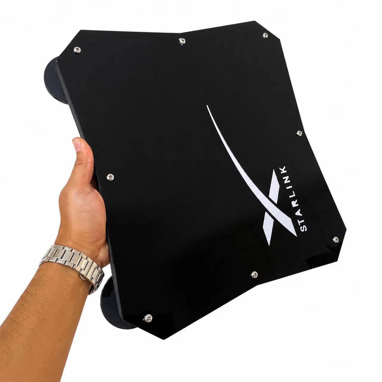 Suporte case de teto para Starlink Mini veicular com ímã 66mm