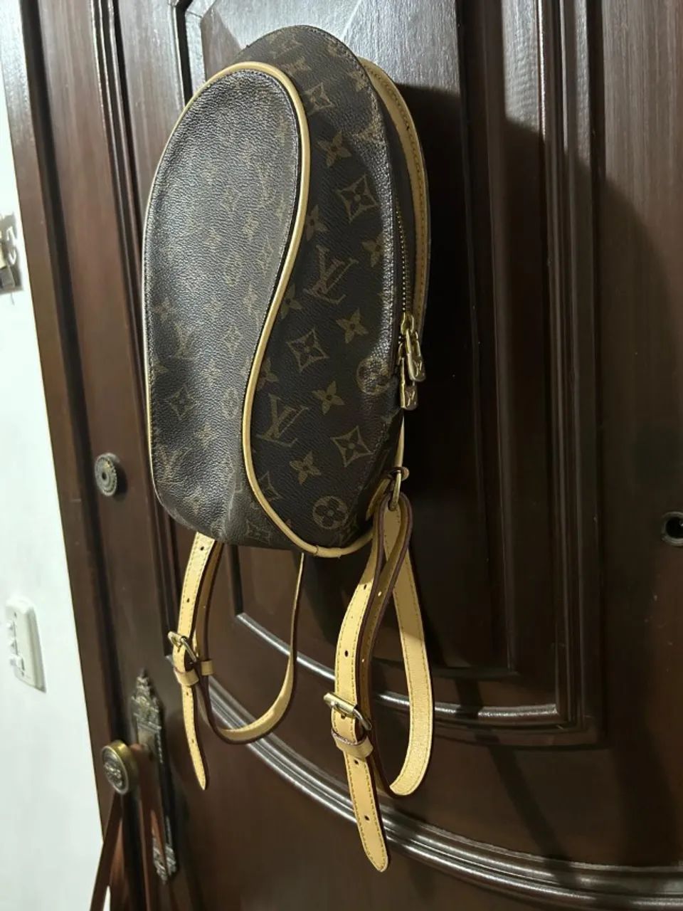 Mochila Louis Vuitton Monogram - couro natural - vintage - Foto 2