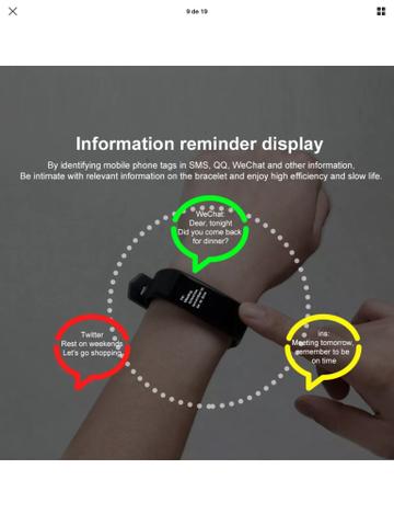 Relógio Pulseria Bluetooth inteligente - Foto 6