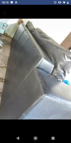 Vendo sofá 3 metros de courissimo com mofadas solta - Foto 3