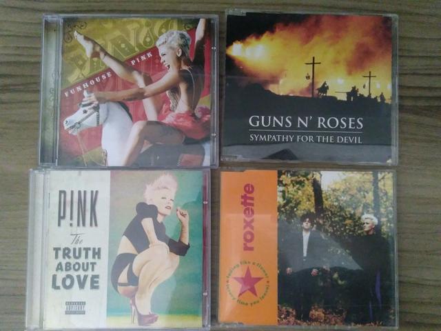Cd pink e singles Guns e Roxette