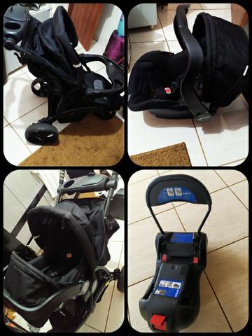 Carrinho de passeio + Bebê conforto + Base para veículos
