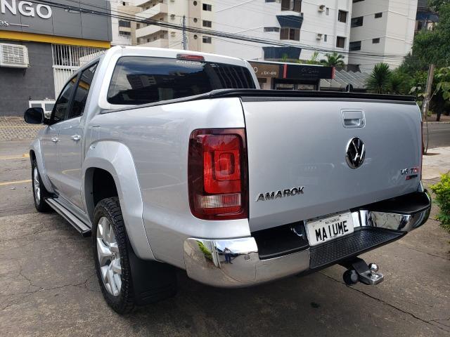 VW- amarok v6 Highline 3.0 4x4 18/18 aut. diesel prata - Foto 5