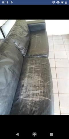 Vendo sofá 3 metros de courissimo com mofadas solta