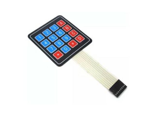 COD-AM39 Teclado Membrana Matricial 4x4 16 Teclas Keypad Arduino Pic Robotica