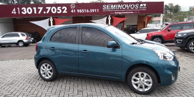 NISSAN MARCH SV 1.6 16V FLEXSTART Azul 2014/2015 - Foto 3