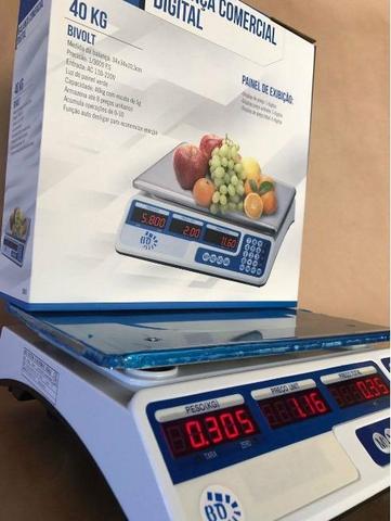 Balança Eletrônica Digital 40kg Visor Duplo Alta Precisão Completa (NOVA) ACEITA CARTÃO - Foto 5