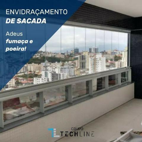 Envidraçamento de Sacada; vidro temperado; Esquadrias de alumínio e Pvc
