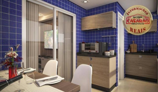Apartamento com 2 dormitórios à venda, 70 m² por R$ 220.000,00 - Caiçara - Praia Grande/SP - Foto 2