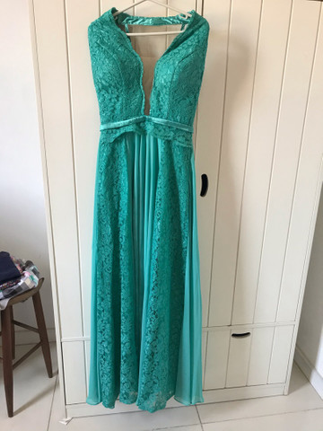 vestido verde royal