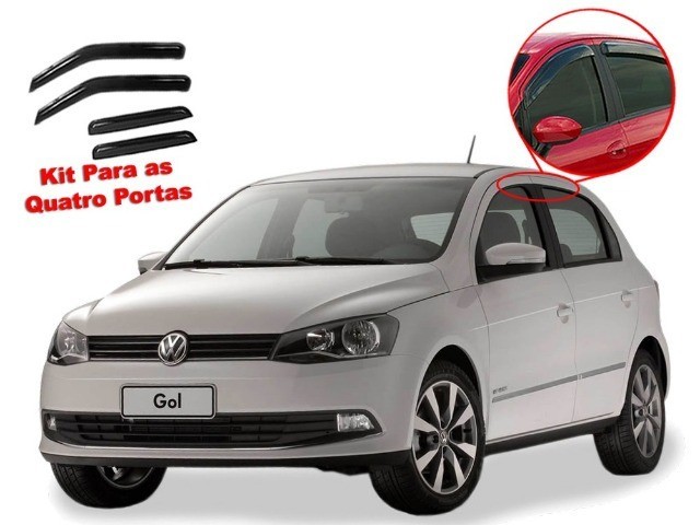 Promoção Calha Chuva Gol Voyage G5 G6 g7 Defletor Fume
