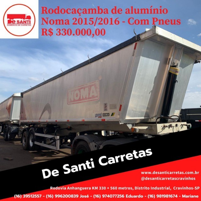RODOCAÇAMBA ALUMINIO NOMA 2015 COM PNEUS