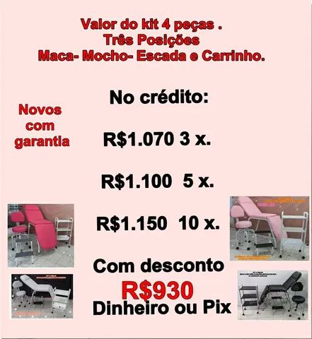 Kits e macas direto da fábrica entregamos e aceitamos cartão de crédito 