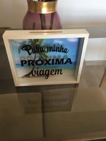 Quadro Cofre  Para Nossa Próxima Viagem 25x21 - Foto 2