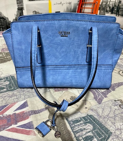 Bolsa Guess Original Monograma Azul