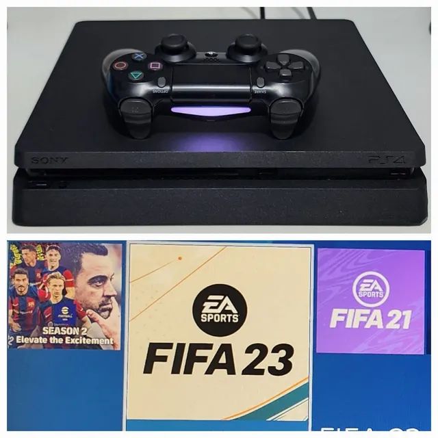 PS4 PRO 1TB usado + 2 controles originais + 4 jogos físicos + 1 jogo  digital (FIFA 23) - Videogames - Jardim Corcetti I, Varginha 1253876933