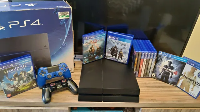 Ps4 Fat 2tb Usado + Dois Jogos Físicos Garantia E Nf