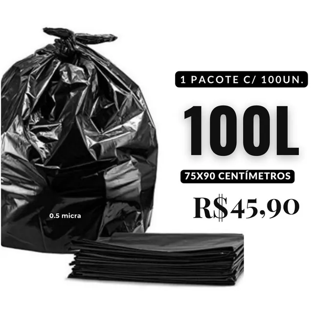 Saco para Lixo Jogue Limpo 30lts