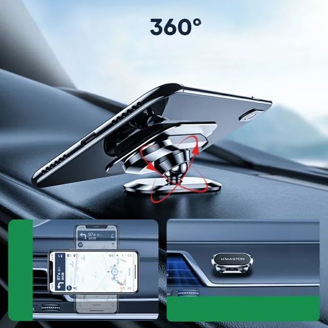 Suporte Magnético de celular para painel de carro 360° - Foto 5