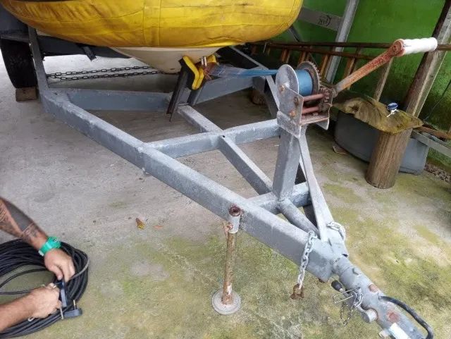 Carreta rodoviária emplacada para barco - Foto 5
