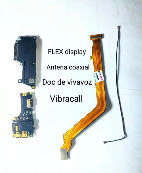 Flex display Xiaomi REDMI NOTE 10 + Dock Viva voz + antena coaxial MK2101K7A
